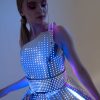 Pixel Dress One-shoulder ETERESHOP details