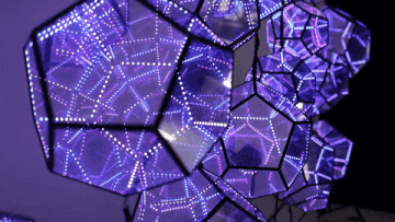 Party Photozone Ideas 2020: LED Infinity Mirror Dodecahedron Wall