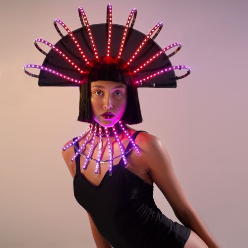 Smart LED Crown with a LED Collar Egypt Style ETERESHOP design