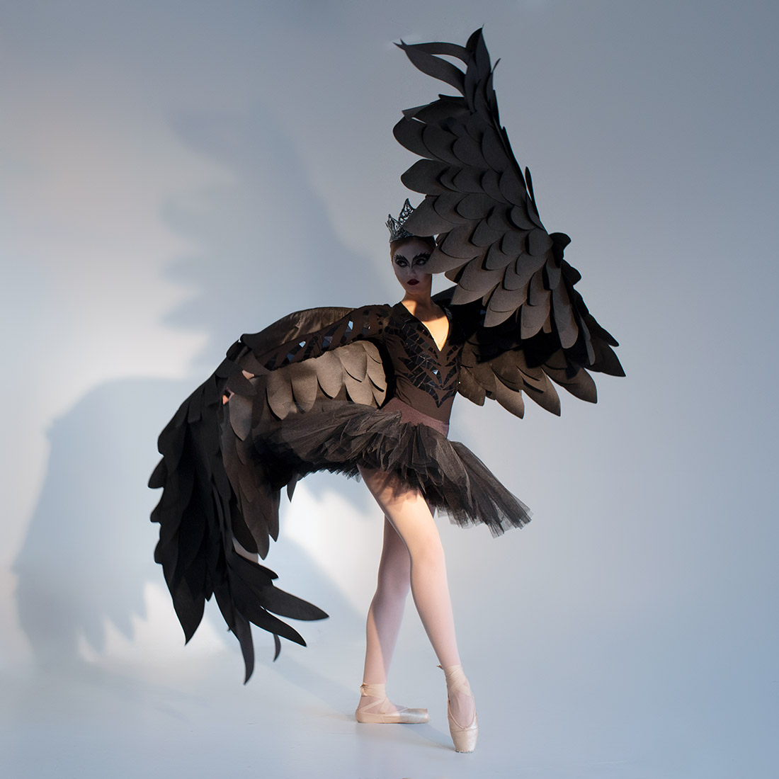 black bird wings costume