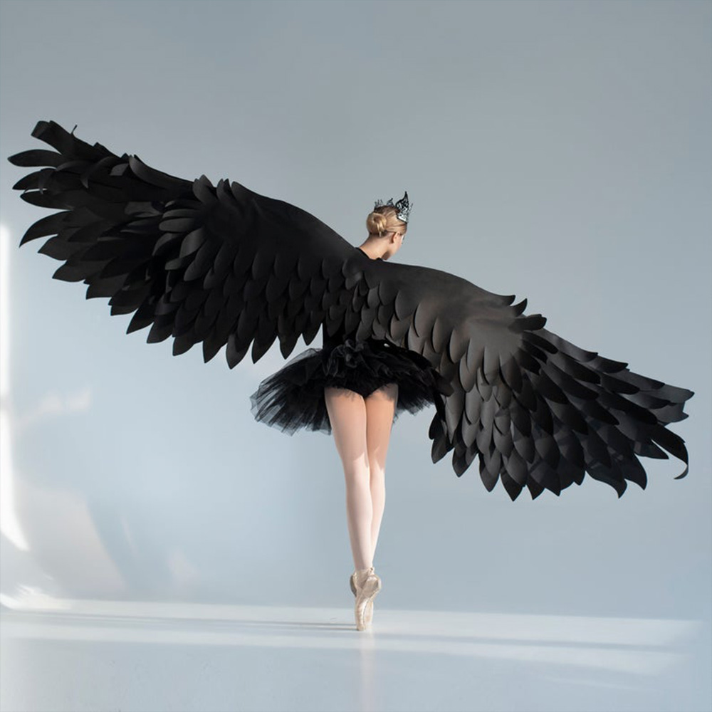 black bird wings costume