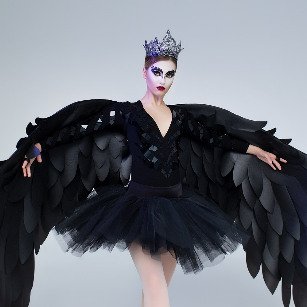 black bird wings costume