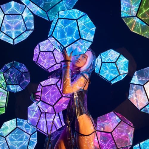 LED Infinity Dodecahedron Wall