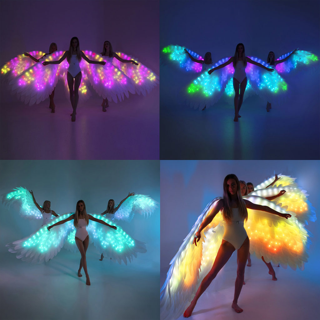 Led Cosplay Angel Wings Costume with 200 LEDs