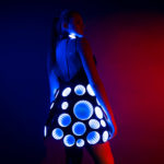 Infinity Mirror Dress Blue LED Light