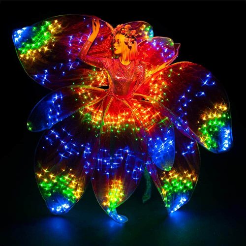 Smart Pixel Costume Rainbow Flower Dress ETERESHOP