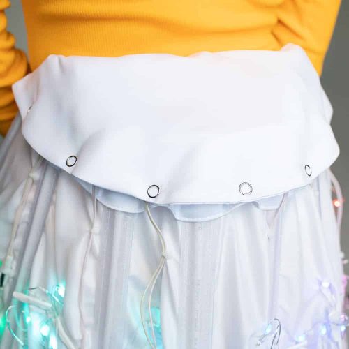 Smart Pixel Peacock Fantail Costume with 700 LEDs ETERESHOP belt details