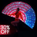 LED peacock fantail costume