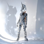 3D Mask of a Silver Unicorn 'Pierre-Henri' by ETERESHOP Design