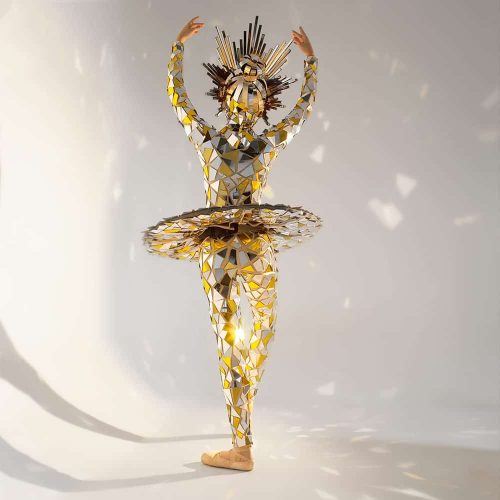 Glitter Tutu Skirt Custom-made Ballerina Dancer with a Mirror Crown ETERESHOP