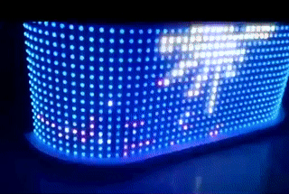 Light effects on a Smart Pixel LED DJ Stand
