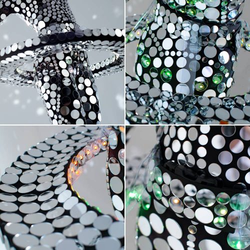 Silver Mirror Ballet LED Tutu ETERESHOP Design