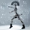 Silver Mirror Modern Dance Ballerina Costume with the LED Tutu — photo 2