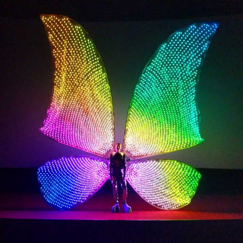Giant light up Pixel Butterfly Wings 4300 LEDs by ETERESHOP