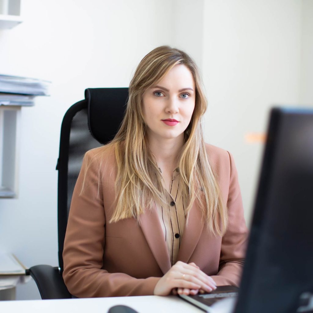 Alina, the head of the office and the head of the sales department