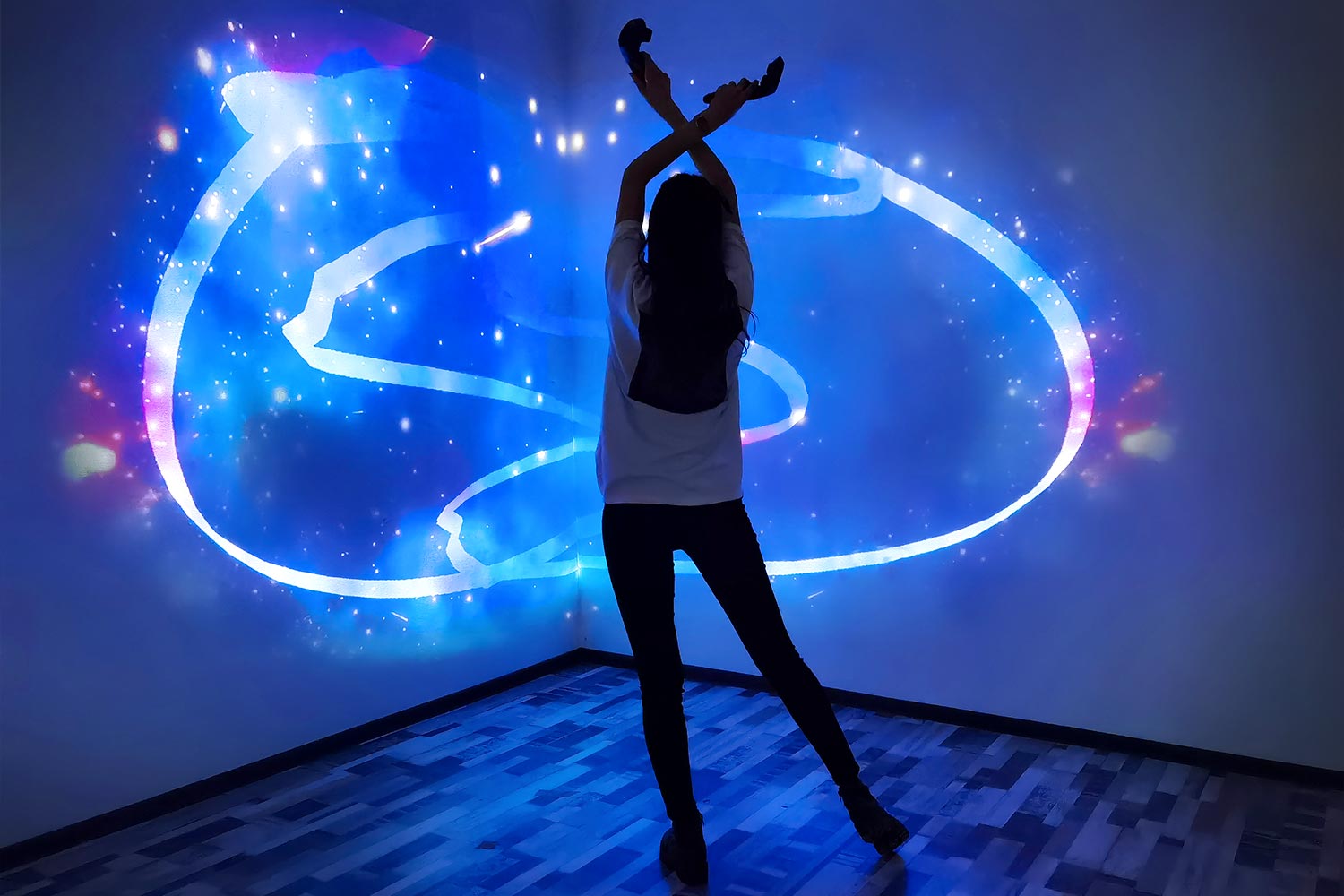 Touch designer +VR. Real time video mapping by