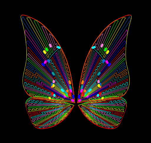 LED layout drawing