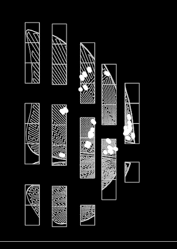 Drawing of paper patterns of wings