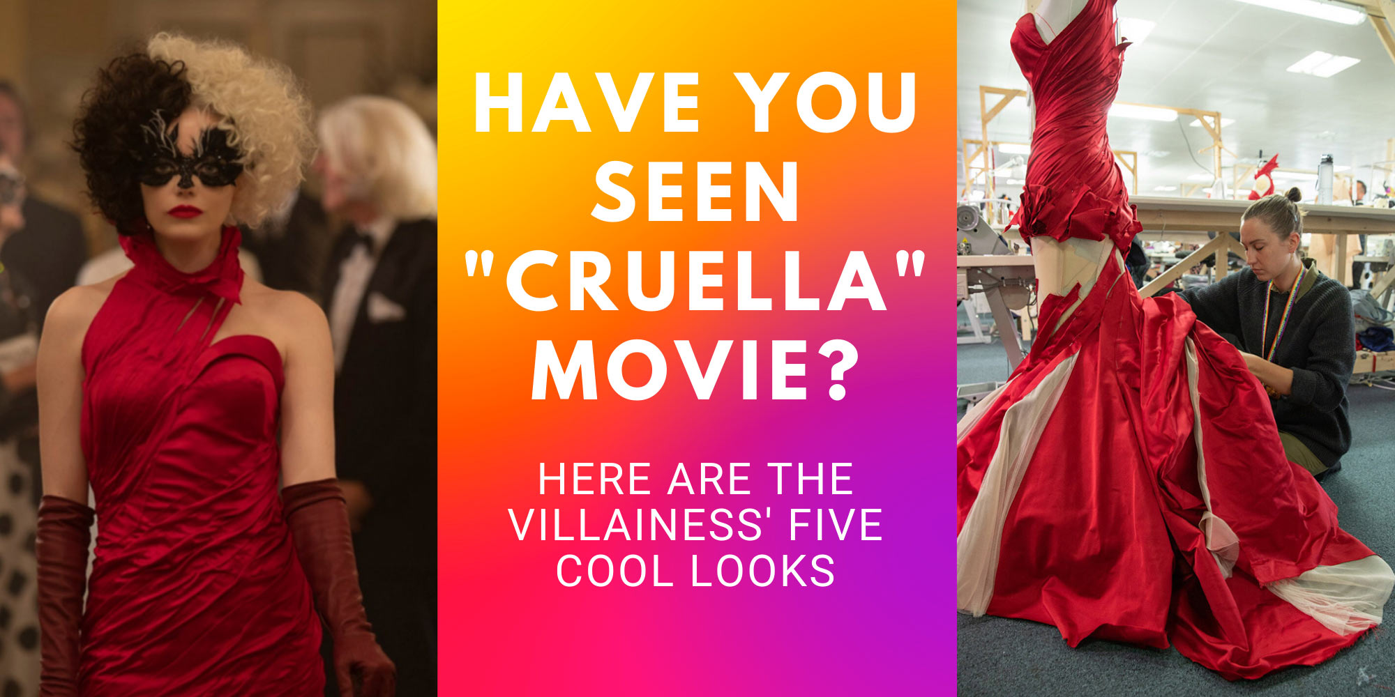 Cruella 2021 Movie Dress Outfits