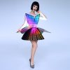 Rave LED light up rainbow dress outfit — photo 8