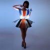 Rave LED light up rainbow dress outfit — photo 9