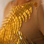 Gold Mirror Transparent bodysuit