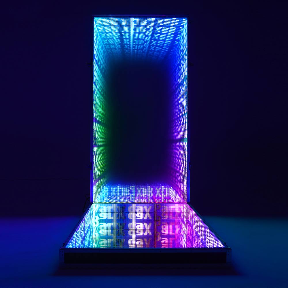 Large 3D LED Infinity Mirror decoration for your party with 8000 LEDs