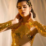 Gold Mirror Transparent bodysuit