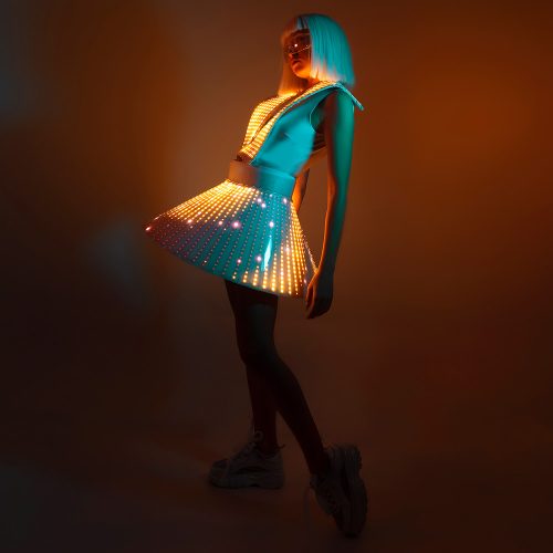 luminous party dress