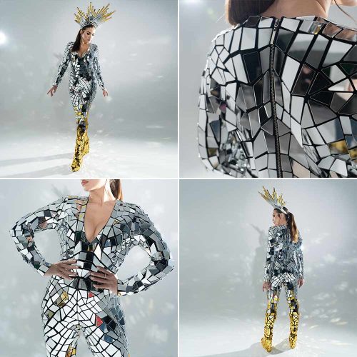 mirror dress suit for women