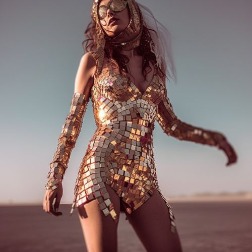 Mirror disco dresses