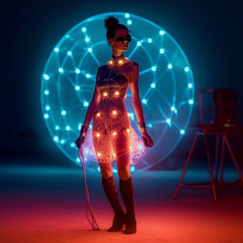Vibrant LED festival dresses