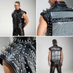 leather led vest