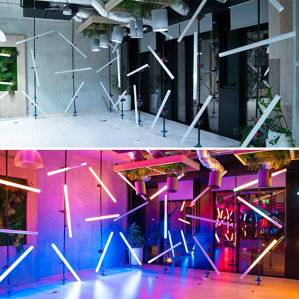 Smart LED Tube Decoration / Portable mobile decor / LED tube wall decor /  night club photo zone / - by ETERESHOP _P40