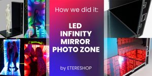 Party Photozone Ideas 2020: LED Infinity Mirror Dodecahedron Cloud