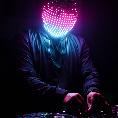 Pixel LED full face mask helmet
