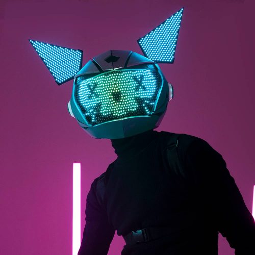 Custom LED cosplay mask Raeve Maeve by ETERESHOP