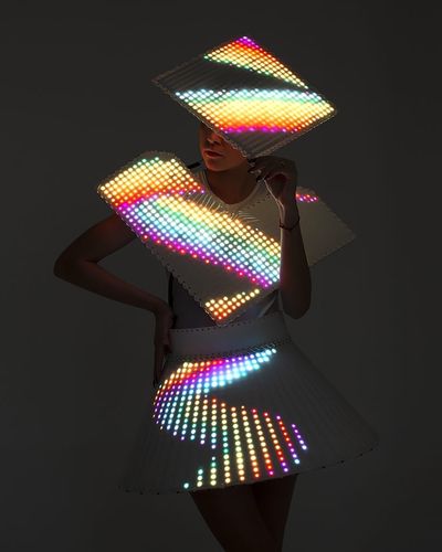 led screen sexy dress