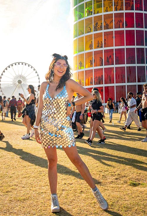 Plus-size outfit ideas to wear at Coachella while you're dancing