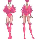 sketch-pink-suit-with-feathers