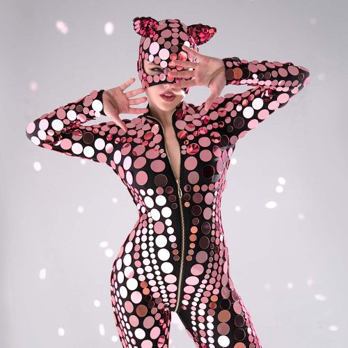 bright-pink-bodysuit-with-mask-cats