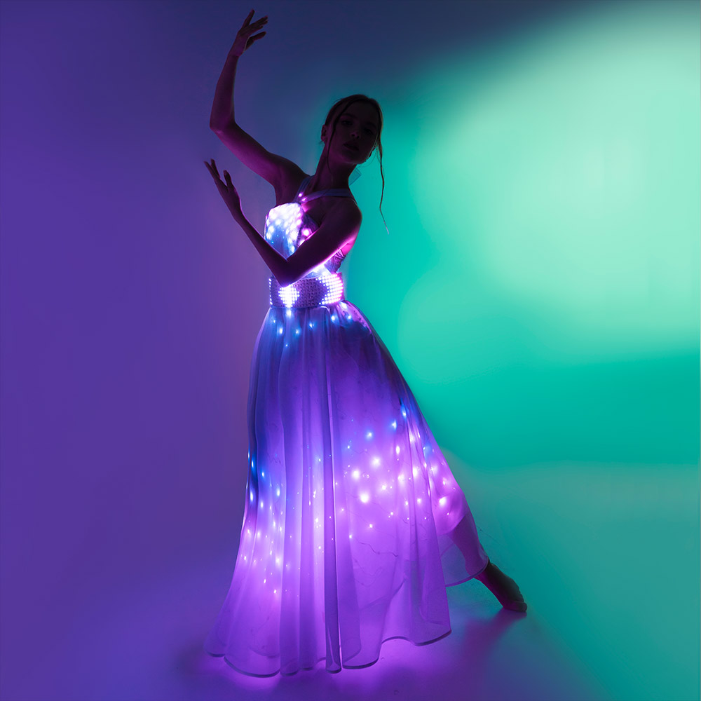 fiber optic dress for wedding (1)