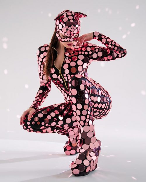 Mirrored acrobatic costume