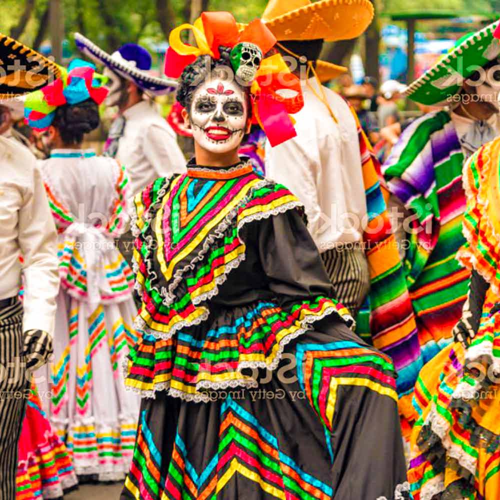 _traditional ornament on mexican costumes