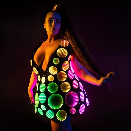 women's plus-size dress-glow-in-the-dark-for-a-party