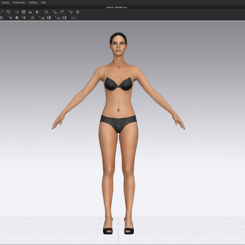 3d avatar for modeling a custom 3d costume
