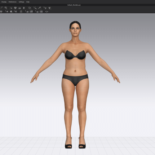 3d models of avatars for modeling a custom outfit