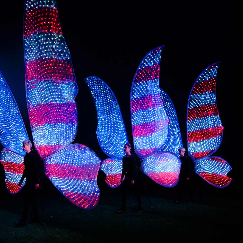 Huge LED Screen Butterfly Wings by ETEREshop