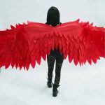 Cosplay Red Angel Wings Costume