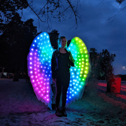 Installation of Wings for the photo zone by etereshop